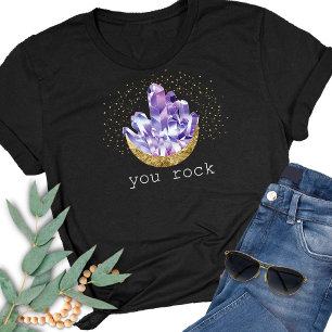 Je gesteente Amethyst kristallen mystieke Waterver T-shirt