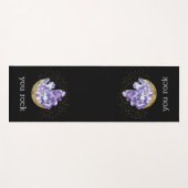 Je gesteente Amethyst kristallen mystieke Waterver Yogamat (Voorkant (horizontaal))