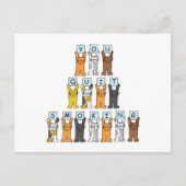 Je gestopt met roken Cartoon katten Briefkaart (Voorkant)