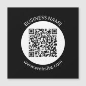 Je geüploade QR-code | Bewerkbare tekst en kleuren (Voorkant)