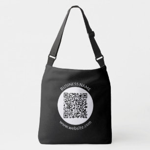 Je geüploade QR-code Bewerkbare tekst en kleuren Crossbody Tas
