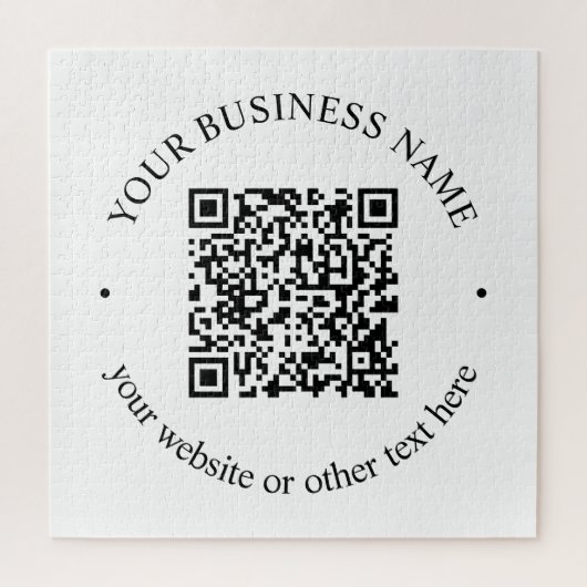 Je geüploade QR-code Plus bewerkbare circulaire te Legpuzzel (Verticaal)
