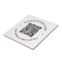 Je geüploade QR-code Plus bewerkbare circulaire te Tegeltje