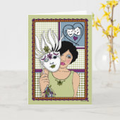 Je gevoelens maskeren_A_Greeting Kaart (Gele Bloem)