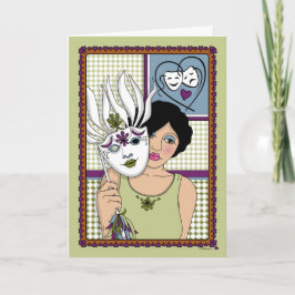 Je gevoelens maskeren_A_Greeting Kaart