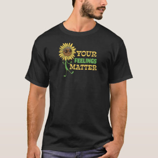 Je gevoelens tellen  Mentale Gezondheid Hippie Zon T-shirt