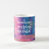 Je gevoelens zijn een echte regenboog-eenhoorn koffiemok (Center)