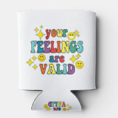 Je gevoelens zijn geldig blikjeskoeler (Achterkant)