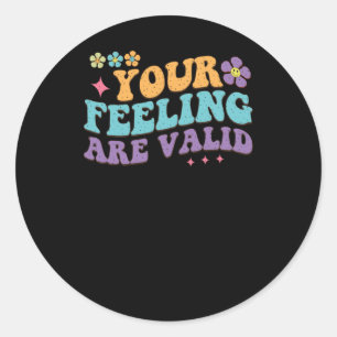 Je gevoelens zijn geldige sticker
