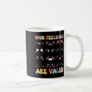 Je gevoelens zijn valide geel geestelijke gezondhe koffiemok
