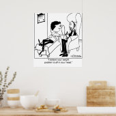 Je gewichtsprobleem zit in je hoofd poster (Keuken)