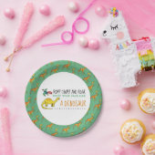 Je gezicht als een dinosaurus papieren bordje (Feest)