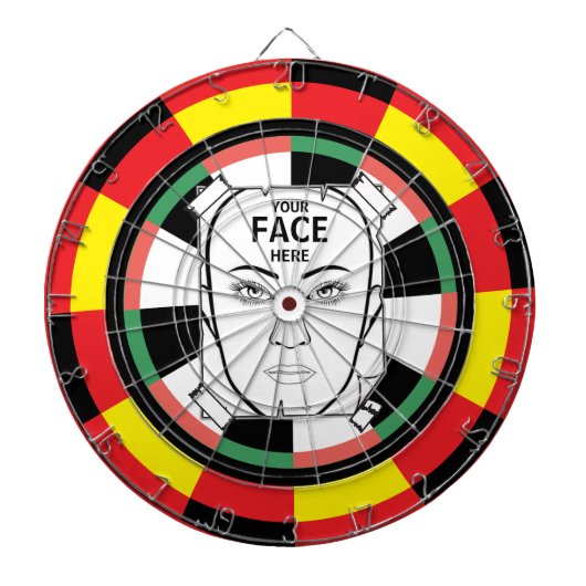 Je Gezicht Hier Dartbord (Voorkant)