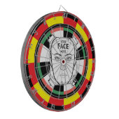 Je Gezicht Hier Dartbord (Voorkant Links)