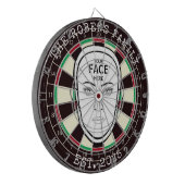 Je Gezicht Hier Dartbord (Voorkant Links)