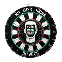 Je Gezicht Hier Dartbord Grappig Drank Dartbord