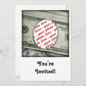 Je gezicht op de rekening van 100 dollar! Add-A-fo Kaart (Voorkant / Achterkant)