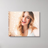Je gezicht op een verjaardag gepersonaliseerd canvas afdruk (Voorkant)
