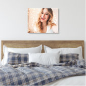 Je gezicht op een verjaardag gepersonaliseerd canvas afdruk (Insitu (Slaapkamer))