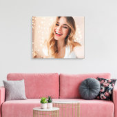 Je gezicht op een verjaardag gepersonaliseerd canvas afdruk (Insitu (Woonkamer))