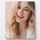 Je gezicht op een verjaardag gepersonaliseerd fotoplaat (Voorkant)