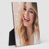 Je gezicht op een verjaardag gepersonaliseerd fotoplaat (Zijkant)