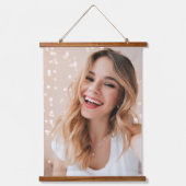 Je gezicht op een verjaardag gepersonaliseerd hangend wandkleed (Voorkant)