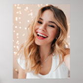 Je gezicht op een verjaardag gepersonaliseerd poster (Voorkant)