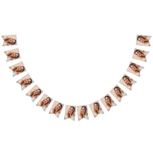 Je gezicht op een verjaardag gepersonaliseerd vlaggetjes (Alle)