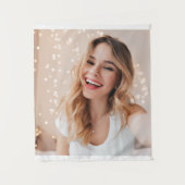 Je gezicht op een verjaardag gepersonaliseerd wandkleed (Voorkant)