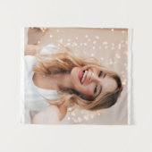 Je gezicht op een verjaardag gepersonaliseerd wandkleed (Voorkant (horizontaal))