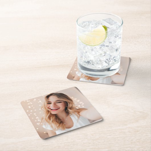 Je gezicht op een verjaardag kartonnen onderzetters (Insitu)