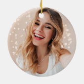 Je gezicht op een verjaardag keramisch ornament (Achterkant)