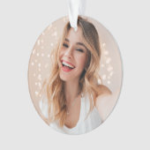 Je gezicht op een verjaardag ornament (voorkant)