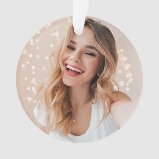 Je gezicht op een verjaardag ornament (voorkant)