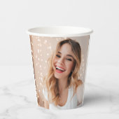 Je gezicht op een verjaardag papieren bekers (Achterkant)