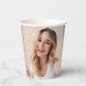 Je gezicht op een verjaardag papieren bekers (Achterkant)