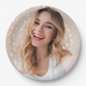 Je gezicht op een verjaardag papieren bordje (Voorkant)