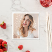 Je gezicht op een verjaardag servet (Insitu)