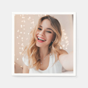 Je gezicht op een verjaardag servet