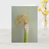 Je gezicht op Spring Onion Kaart (Gele Bloem)
