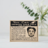 Je gezichtsadvertentie verbeteren briefkaart (Staand voorkant)