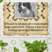 Je gezochte hond theedoek (Gevouwen)