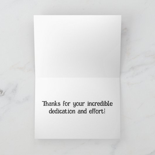 Je ging boven en buiten bedankkaart (Binnen)