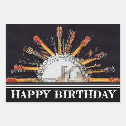 JE GITAARSNAREN IN DE ZON INPAKPAPIER VEL (Voorkant 3)