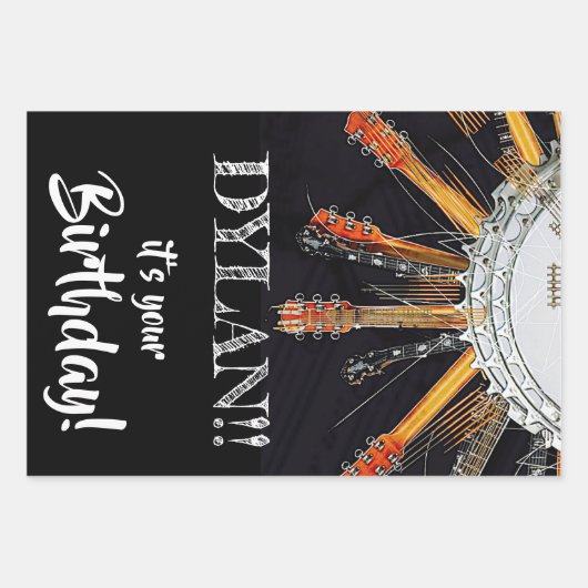 JE GITAARSNAREN IN DE ZON INPAKPAPIER VEL (Voorkant 2)