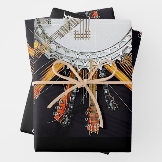 JE GITAARSNAREN IN DE ZON INPAKPAPIER VEL (In situ)