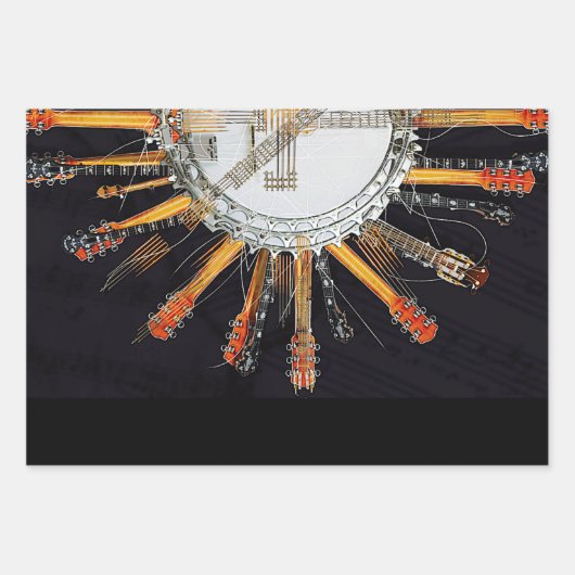 JE GITAARSNAREN IN DE ZON INPAKPAPIER VEL (Voorkant)