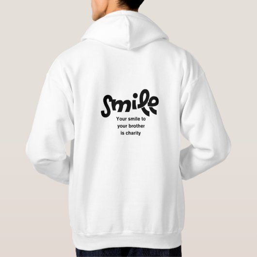 Je glimlach b hoodie (Achterkant)