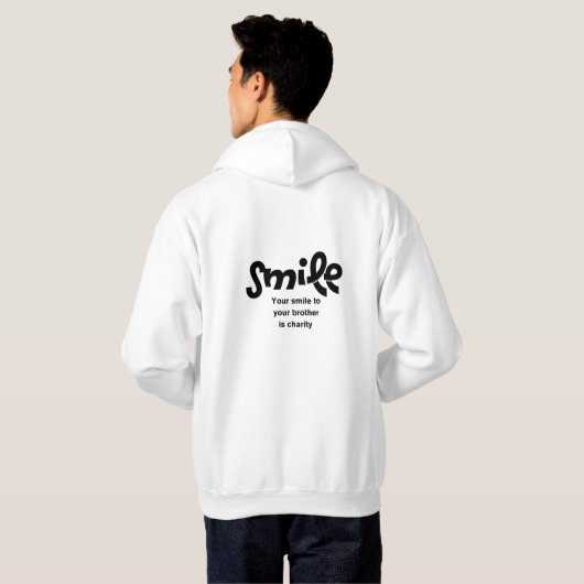 Je glimlach b hoodie (Achterkant volledig)